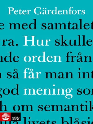 cover image of Hur orden får mening